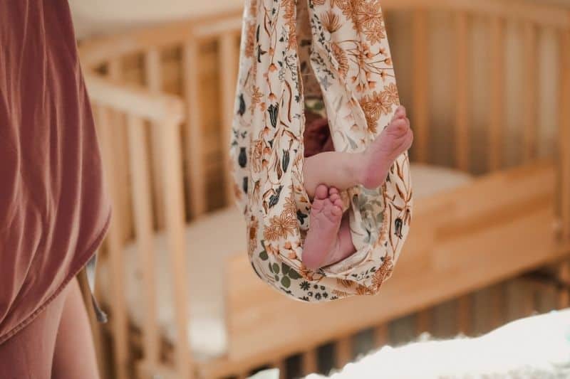 birth center newborn being weighed