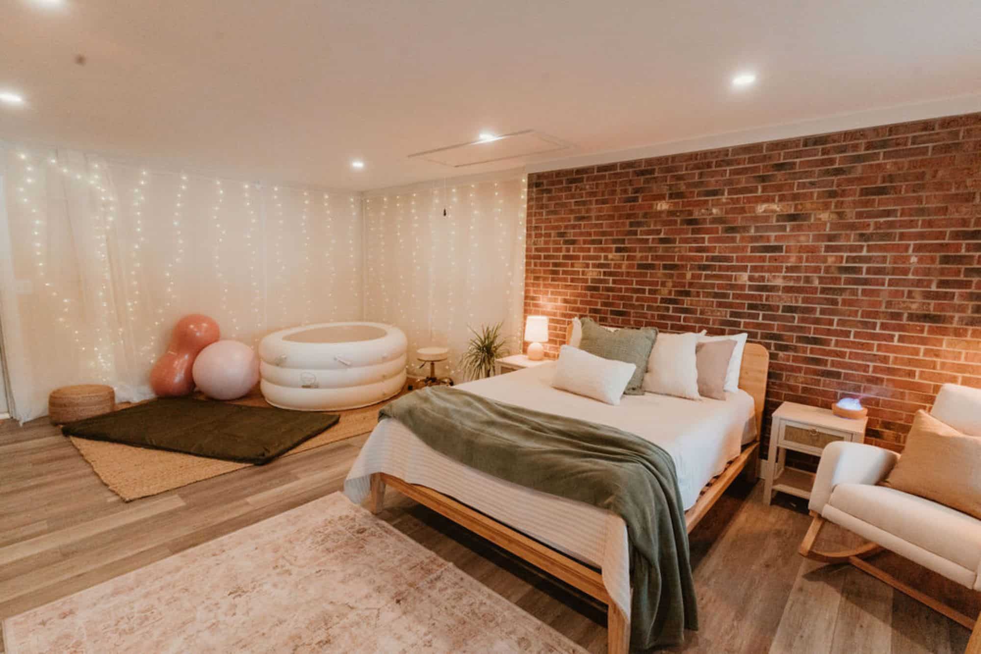 private birthing suite at Saint Augustine birthing center Island Birth House